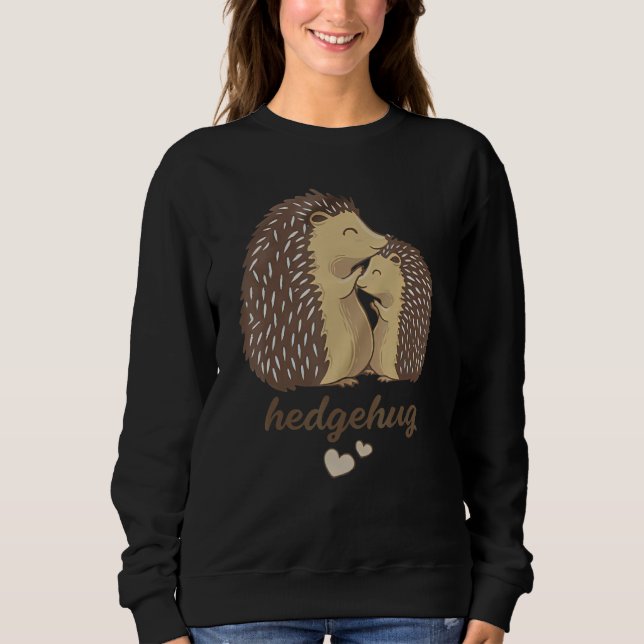 Sudadera Womens Hedgehog Valentine Love Hedgehog Costume He (Anverso)