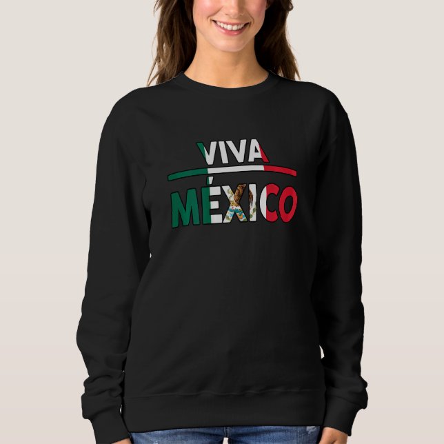 Sudadera Womens Hispanic Heritage Month Viva Mexico Mexican (Anverso)