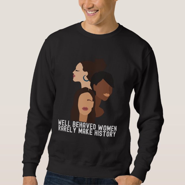 Sudadera Women's History Month  Black Quotes Family (Anverso)