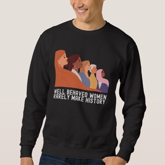 Sudadera Women's History Month  Quotes Outfit Family (Anverso)