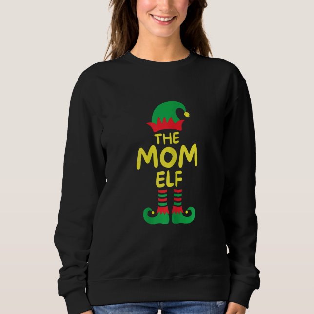 Sudadera Womens I'm Mom Elf Family Matching Group Christmas (Anverso)