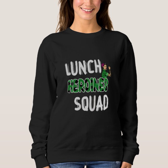 Sudadera Womens Leopard Team Lunch Heroines Squad Office fo (Anverso)
