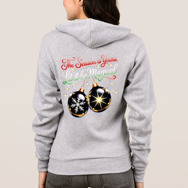 Sudadera Women's Magical Christmas Ornament Cozy Festive Wi (Reverso)