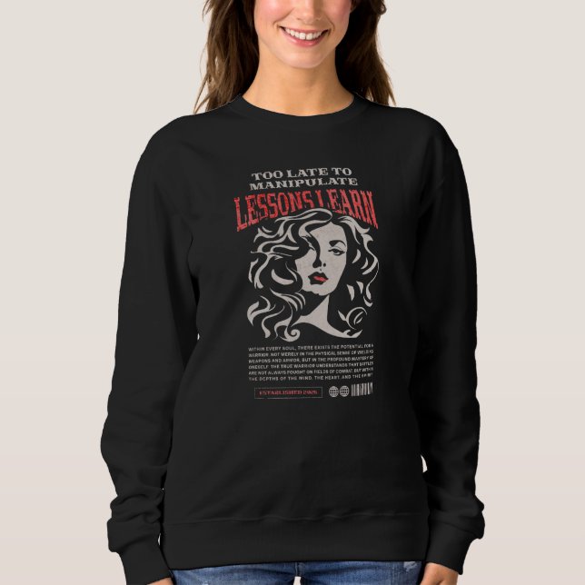 SUDADERA WOMEN'S MANIPULATE LESSONS LEARN SWEATSHIRT  (Anverso)
