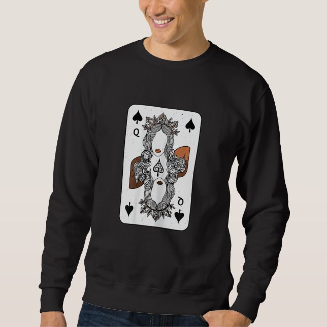 Sudadera Womens Melanin Queen Of Spades Black History Month (Anverso)