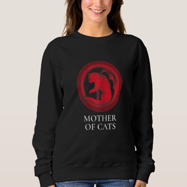 Sudadera Womens Mother of Cats Mother of Cats Cat Miau (Anverso)