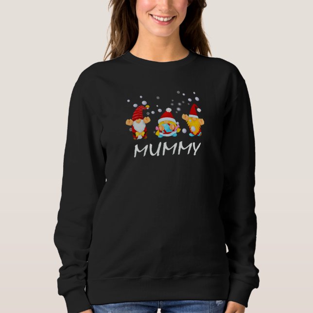 Sudadera Womens Mummy Gnome Women's Christmas Holiday Famil (Anverso)