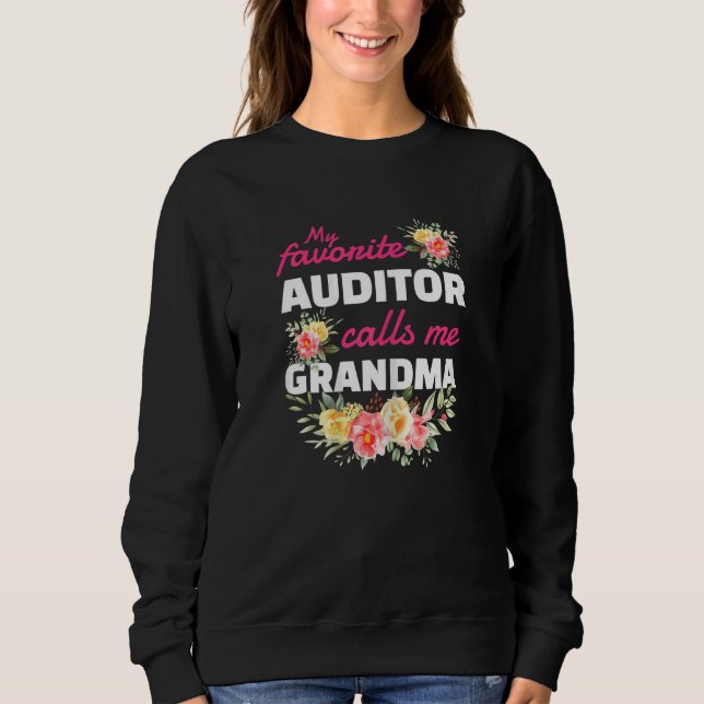 Sudadera Womens My Favorite Auditor Calls Me Grandma Grandc (Anverso)