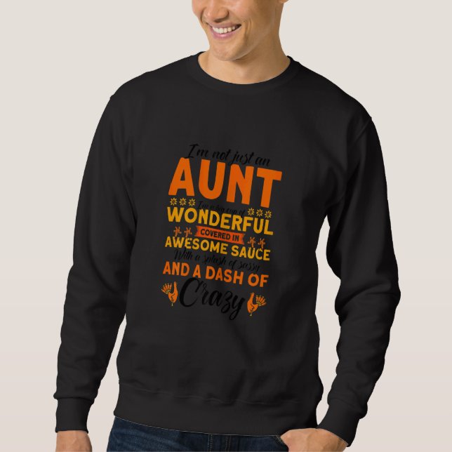Sudadera Womens Not Just An Aunt Big Cup Of Wonderful Thank (Anverso)