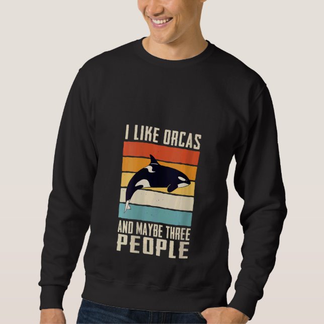 Sudadera Womens Orca Killer Whale Ocean V Neck (Anverso)