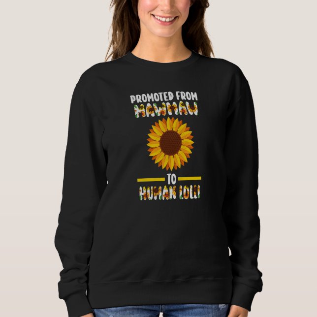 Sudadera Womens promoted from dog Mawmaw to human Mawmaw gr (Anverso)