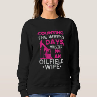 Sudadera Womens Pumpjack Drilling Operator Oilfield Wife Co