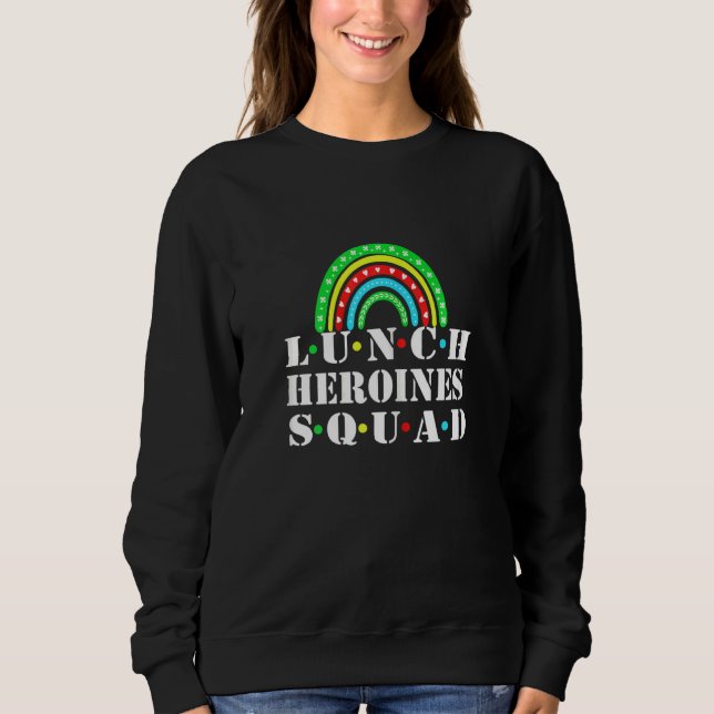 Sudadera Womens Restaurant Team Lunch Heroines Squad Office (Anverso)