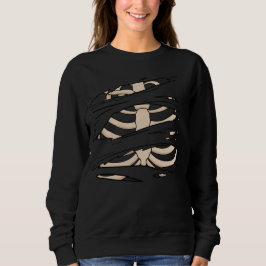 Sudadera Women's ripped Halloween sweatshirt