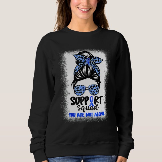 Sudadera Womens Support Squad Diabets Awareness Leopard (Anverso)