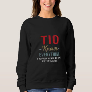 Sudadera Womens Tio Sabe Todo Lo Que Los Padres De Guay