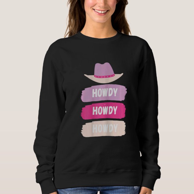 Sudadera Womens Vintage Howdy Rodeo Western Country Souther (Anverso)