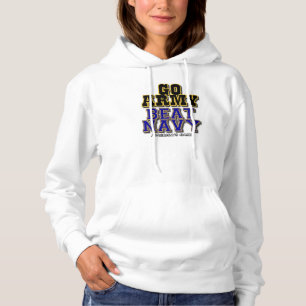 Sudadera Women's White Go Army Beat Navy Hoodie