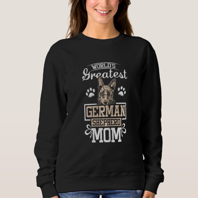 Sudadera Womens World's greatest german shepherd mom (Anverso)