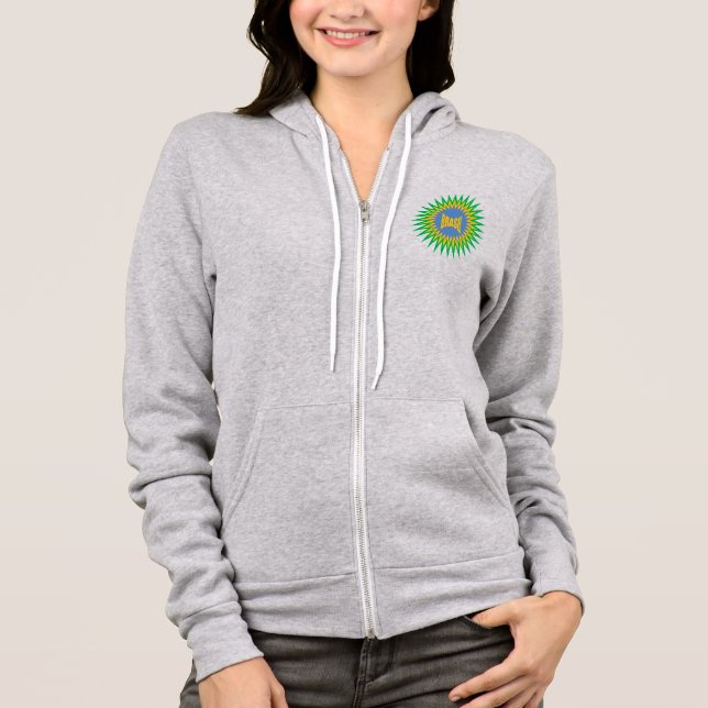 Sudadera Women's Zip-Up Hoodie heather  SUN  BRASIL (Anverso)