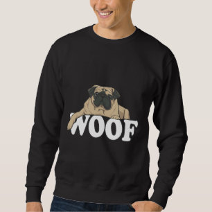 Sudadera WOOF - Camiseta clásica Pug (negra) 36