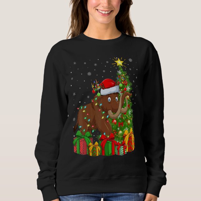 Sudadera Woolly   Xmas Holiday Santa Woolly Christmas Tree (Anverso)