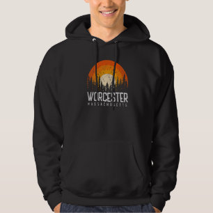 Sudadera Worcester Massachusetts MA Vintage años 70 80 Ret