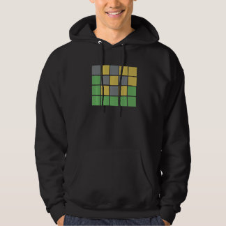Sudadera Word Games With Green Gray Yellow Squares For Happ