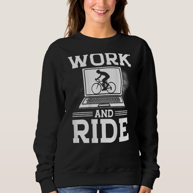 Sudadera Work And Ride Backprint Cycling (Anverso)