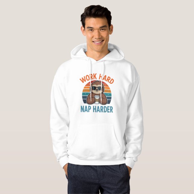 Sudadera Work Hard Nap Harder Shirt (Anverso completo)
