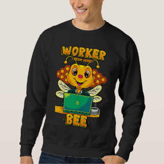 Sudadera Worker From Home Bee  Telecommuter