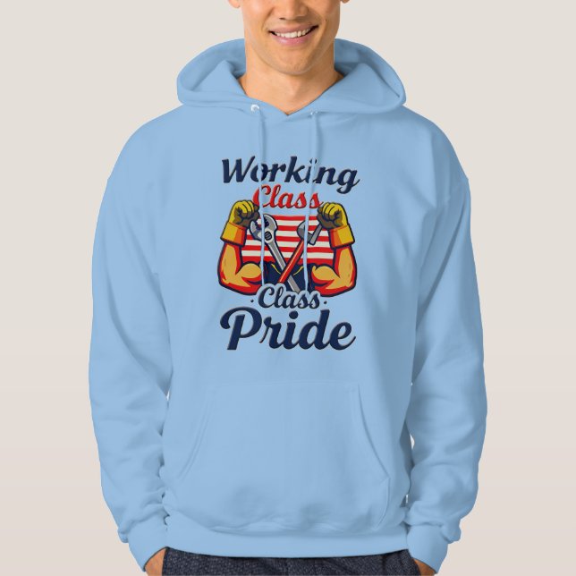 Sudadera Working Class Pride Strong Arms Design (Anverso)