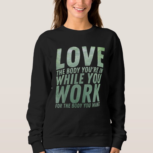 Sudadera Workou Motivational & Inspirational Quote (Anverso)