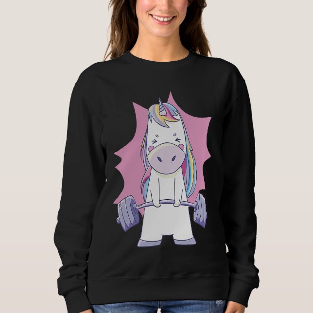 Sudadera Workout Gym Unicorn (Anverso)
