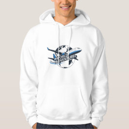 Sudadera World Adventure Globe & Airplane Travel Hoodie