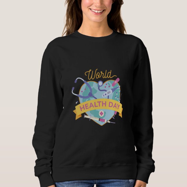 Sudadera World health day medical doctors nurse (Anverso)