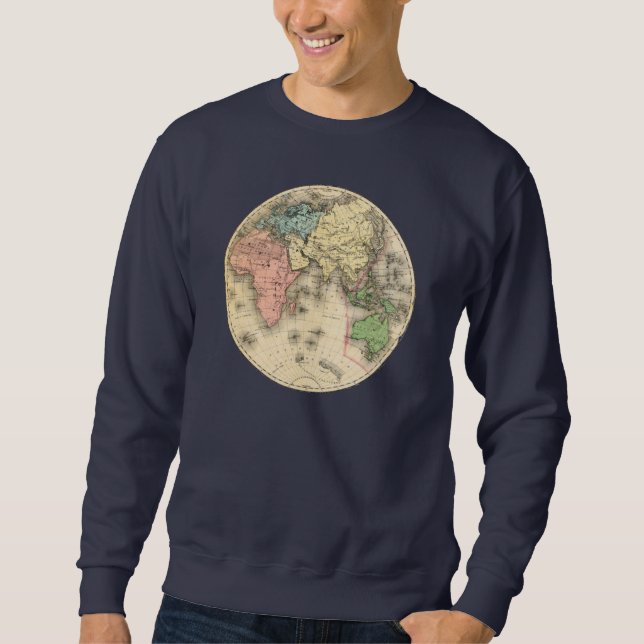 Sudadera World Map Globe retro vintage (Anverso)
