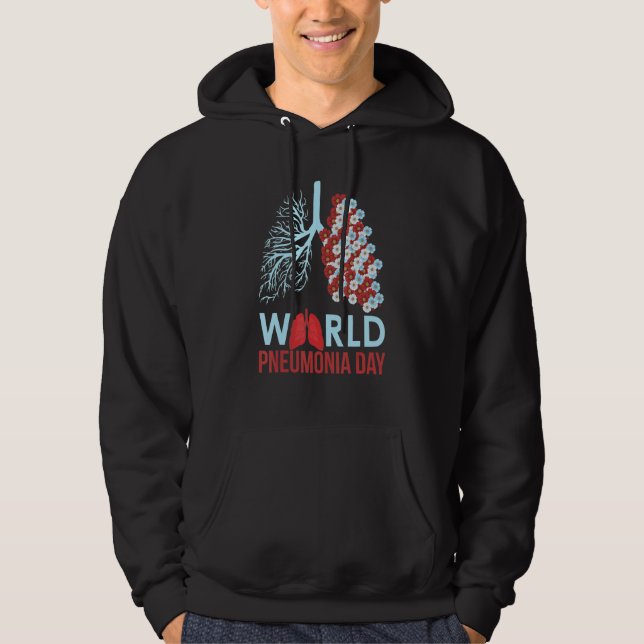 Sudadera World Pneumonia Day Humanity Solidarity Lungs Flow (Anverso)