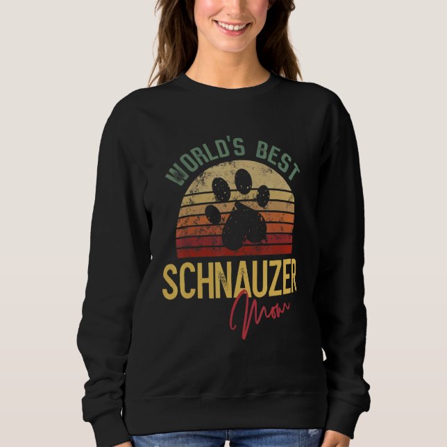 Sudadera World´s Best Schnauzer Mom (Anverso)