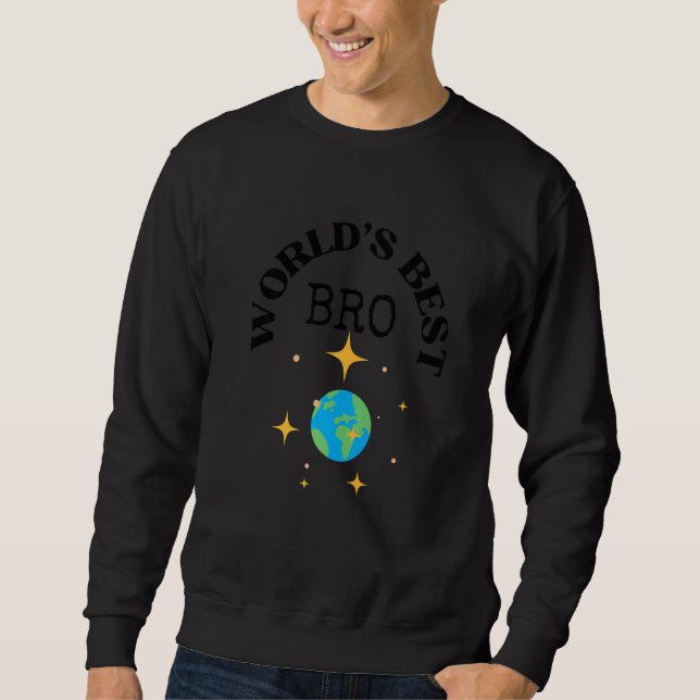 Sudadera World's Best Bro, Brothers, Bros Premium (Anverso)