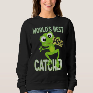 Sudadera World's Best Frog Catcher Tees Boys Girls Kids Fro