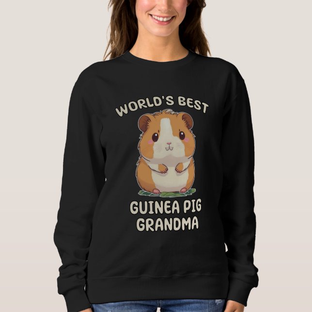Sudadera World's Best Guinea Pig Grandma Nana (Anverso)