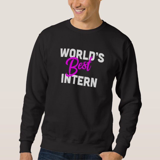 Sudadera World's Best Intern Internship Appreciation Premiu (Anverso)