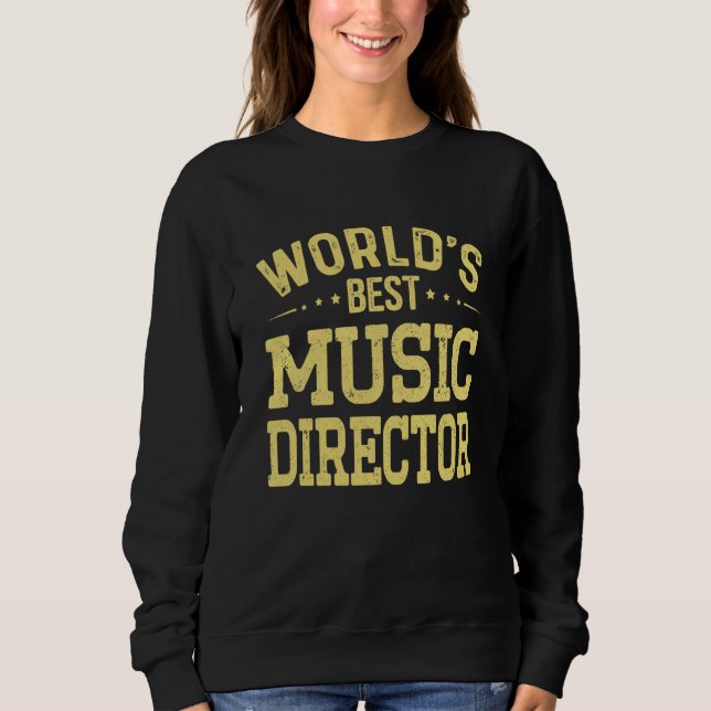 Sudadera World's Best Music Director Job Title Music Direct (Anverso)