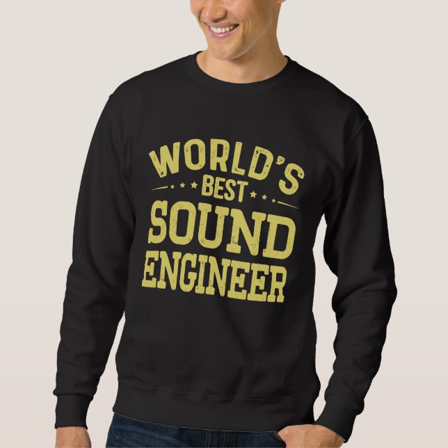 Sudadera World's Best Sound Engineer Job Title  Sound Engin (Anverso)