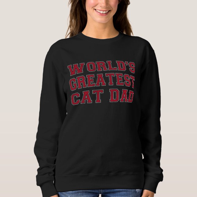 Sudadera World's Greatest Cat Dad Fur Parent Cat Owner (Anverso)