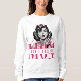 Sudadera World's Okayest Mom – Retro Chic