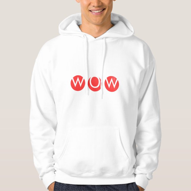 Sudadera WOW Bold Minimal Typography T-Shirt (Anverso)