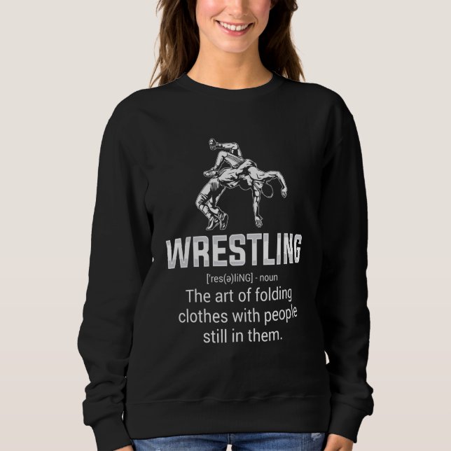 Sudadera Wrestling Definition   Wrestling Wrestler Wrestle  (Anverso)