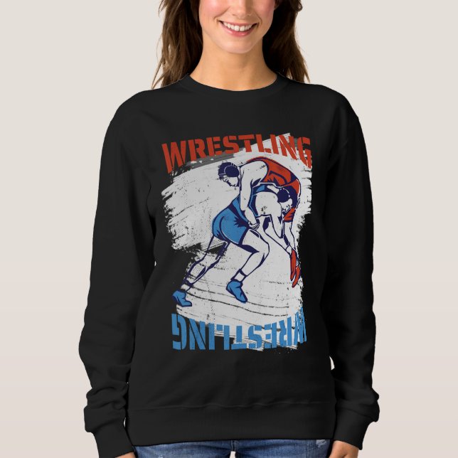 Sudadera wrestling free hug. (Anverso)